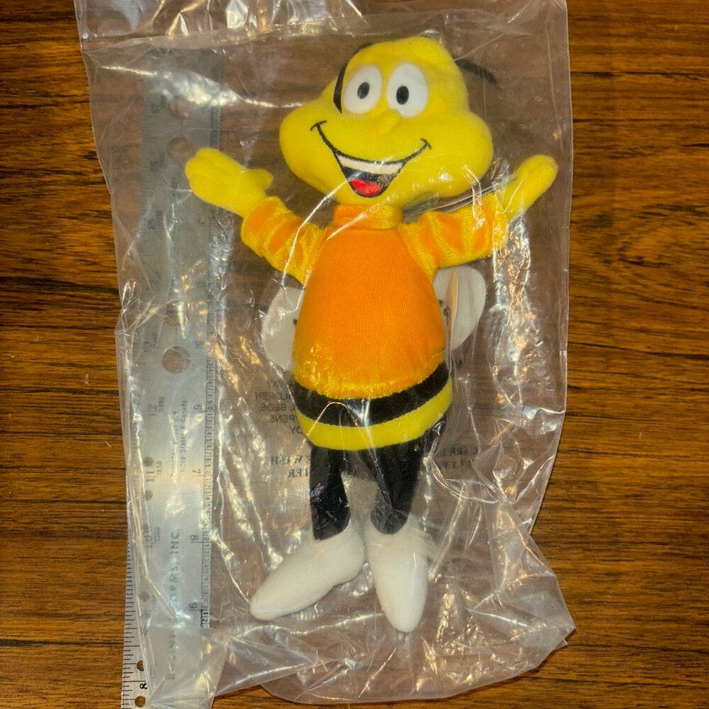 General Mills Cereal 1998 Breakfast Pals Bean Bag Plush Honey Nut Cheerios Bee